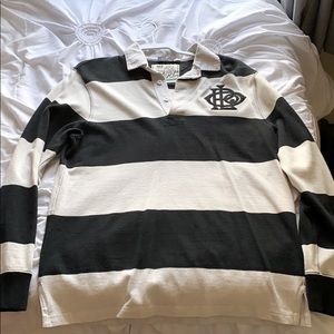 Long sleeve partial button up